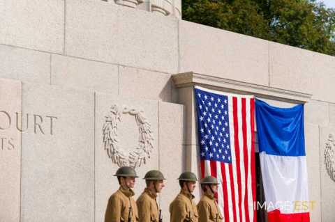 90e anniversaire des offensives franco-américaines en Meuse et de l'Armistice (Montfaucon-d'Argonne)