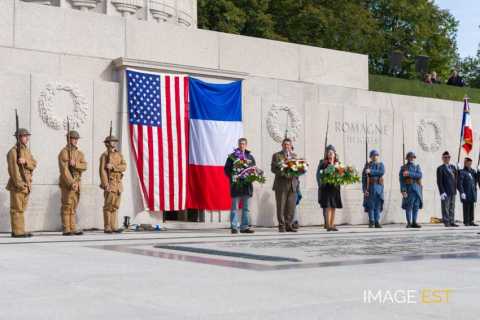 90e anniversaire des offensives franco-américaines en Meuse et de l'Armistice (Montfaucon-d'Argonne)