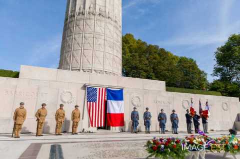 90e anniversaire des offensives franco-américaines en Meuse et de l'Armistice (Montfaucon-d'Argonne)