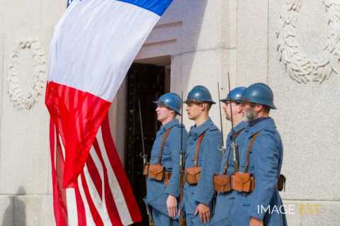 90e anniversaire des offensives franco-américaines en Meuse et de l'Armistice (Montfaucon-d'Argonne)