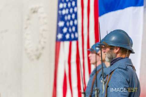 90e anniversaire des offensives franco-américaines en Meuse et de l'Armistice (Montfaucon-d'Argonne)
