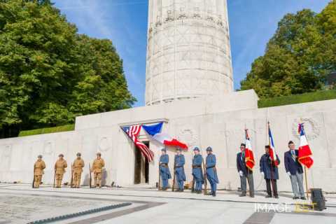 90e anniversaire des offensives franco-américaines en Meuse et de l'Armistice (Montfaucon-d'Argonne)