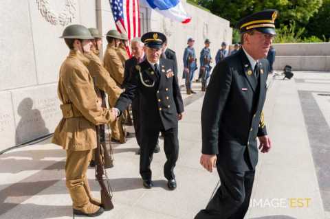 90e anniversaire des offensives franco-américaines en Meuse et de l'Armistice (Montfaucon-d'Argonne)