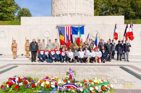 90e anniversaire des offensives franco-américaines en Meuse et de l'Armistice (Montfaucon-d'Argonne)