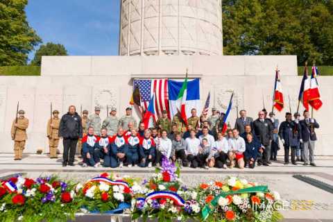90e anniversaire des offensives franco-américaines en Meuse et de l'Armistice (Montfaucon-d'Argonne)