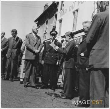 Visite du général de Gaulle (Maxéville)