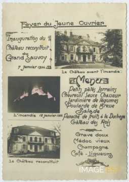 Menu du 7 janvier 1934 (Maxéville)