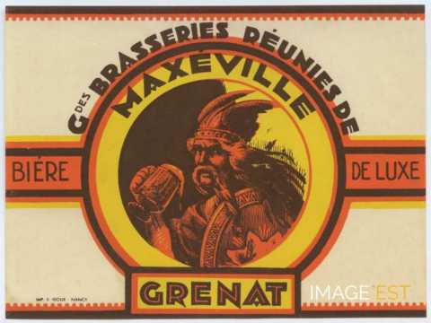 Étiquette des Grandes Brasseries Réunies de Maxéville
