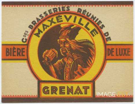 Étiquette des Grandes Brasseries Réunies de Maxéville