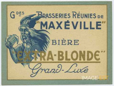 Étiquette des Grandes Brasseries Réunies de Maxéville