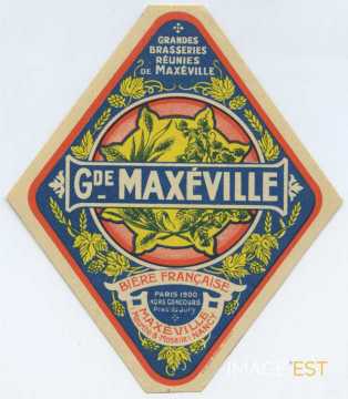 Étiquette des Grandes Brasseries Réunies de Maxéville