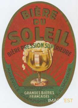 Étiquette Bière du Soleil (Brive-la-Gaillarde)