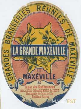 Étiquette des Grandes Brasseries Réunies de Maxéville