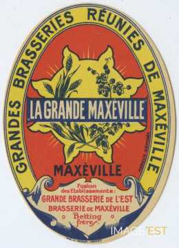 Étiquette des Grandes Brasseries Réunies de Maxéville