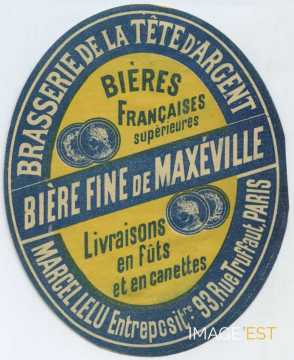 Étiquette Bière Fine de Maxéville (Paris)