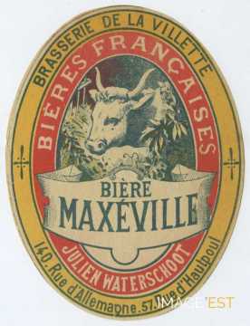 Étiquette Bière Maxéville (Paris)