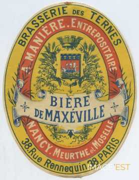 Étiquette Bière de Maxéville (Paris)