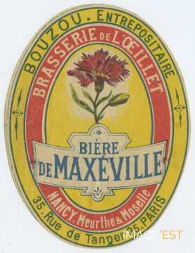 Étiquette Bière de Maxéville (Paris)