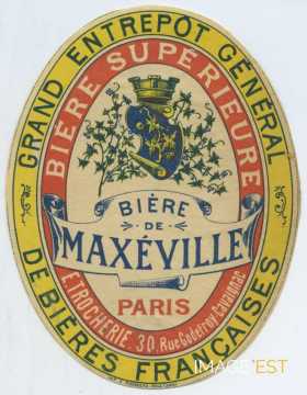Étiquette Bière de Maxéville (Paris)