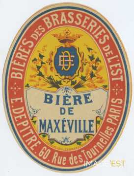 Étiquette Bière de Maxéville (Paris)