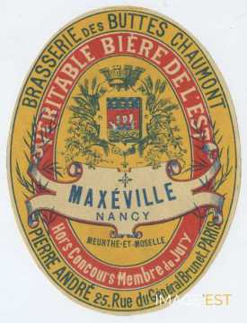 Étiquette Bière de Maxéville (Paris)