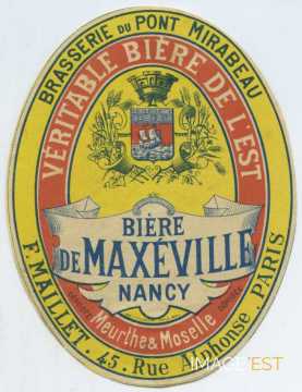 Étiquette Bière de Maxéville (Paris)
