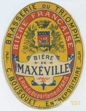 Étiquette Bière de Maxéville (Paris)