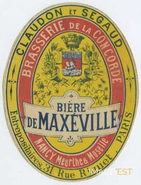 Étiquette Bière de Maxéville (Paris)