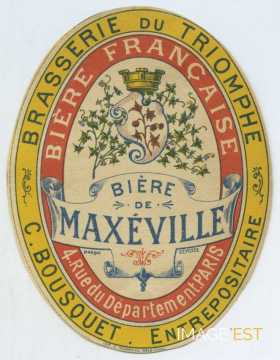 Étiquette Bière de Maxéville (Paris)