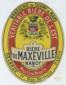 Étiquette Bière de Maxéville (Paris)