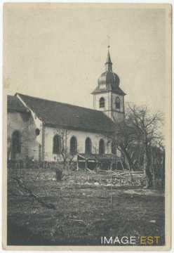 Église endommagée (Clefcy)
