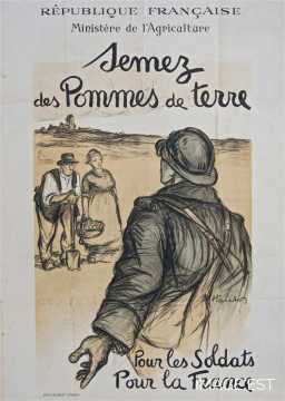 Affiche "Semez des pommes de terre pour les soldats"