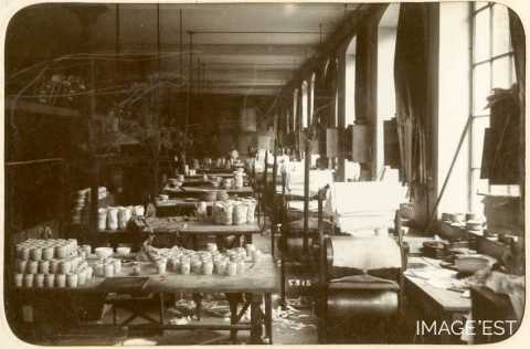 Presses d'un atelier d'impression (Lunéville)