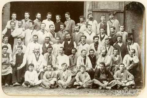 Ouvriers d'un atelier (Lunéville)