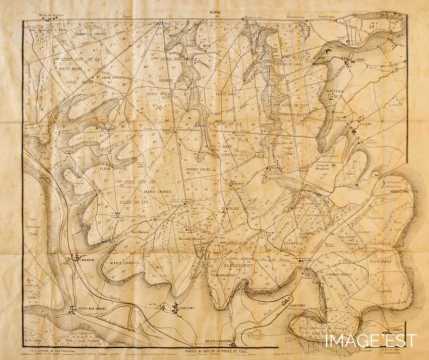 Carte de la "Partie sud de la route de Toul" (Meurthe-et-Moselle)