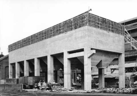 Construction d'un silo à chaux (Réhon)