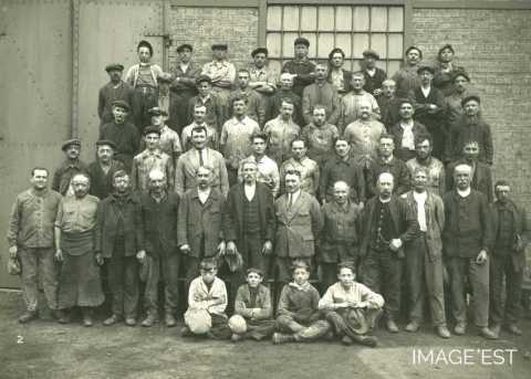 Personnel du dépôt de locomotives (Réhon)