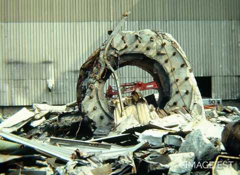 Destruction de la coulée continue (Réhon)
