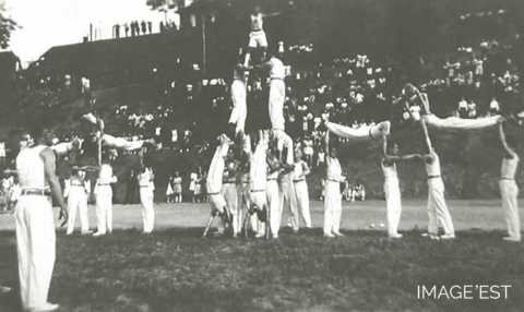 Démonstration de gymnastique (Rosselange)