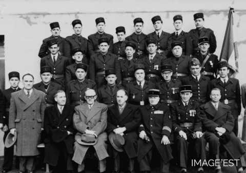 Sapeurs pompiers de l'usine de la Providence (Réhon)