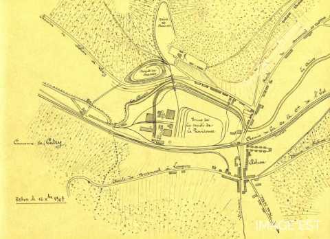 Plan de la Providence en 1907 (Réhon)