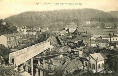 Usine de la Providence en 1921 (Réhon)