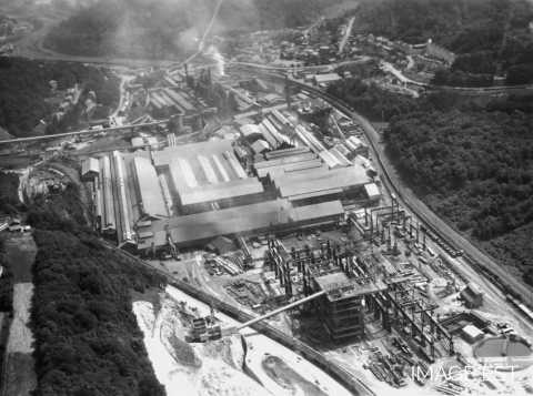 Construction de l'aciérie OBM (Réhon)