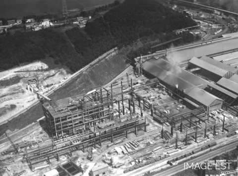 Construction de l'aciérie OBM (Réhon)