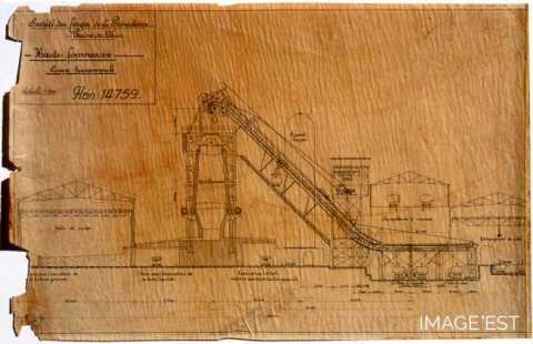 Plan de disposition générale des hauts fourneaux (Réhon)