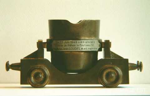 Souvenir de la mise à feu du haut fourneau n°6 (Réhon)
