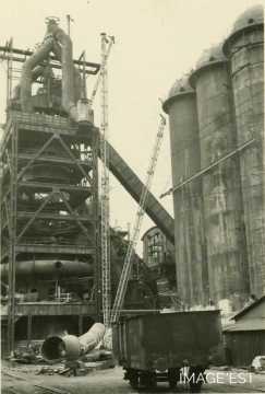 Construction du haut fourneau n°7 (Réhon)