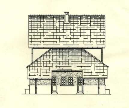 Façade d'une maison de la cité d'Heumont (Réhon)