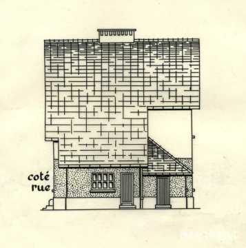 Façade d'une maison de la cité d'Heumont (Réhon)