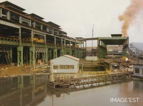Construction de la nouvelle aciérie à la Providence (Réhon)